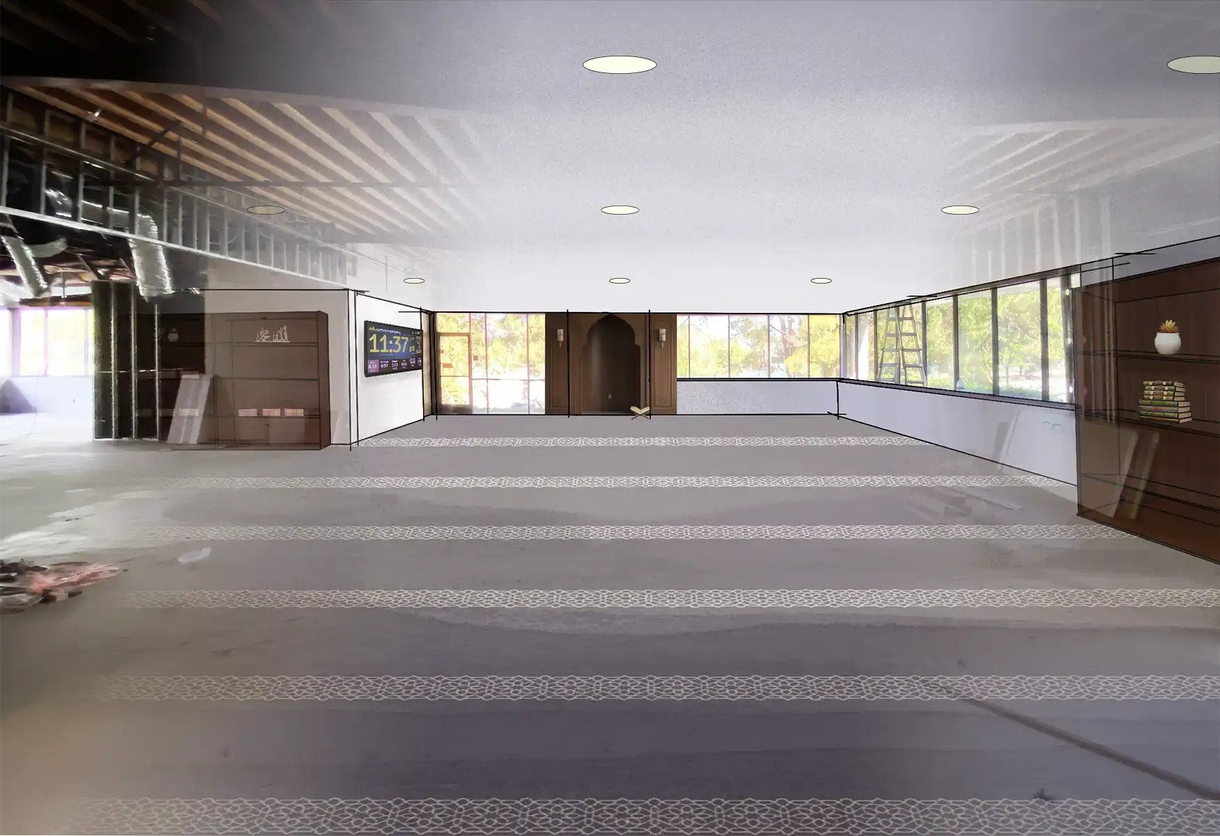 CHESS Musalla Interior Illustrative Render